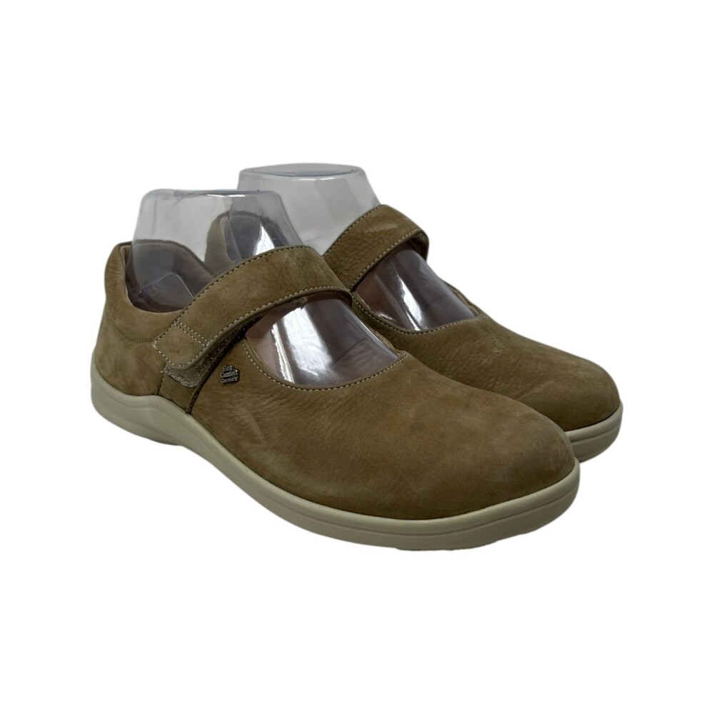 Finn Comfort Shoes Women Size 5.5 - 6 US 36 Brown Suede Mary Jane Strap Comfort